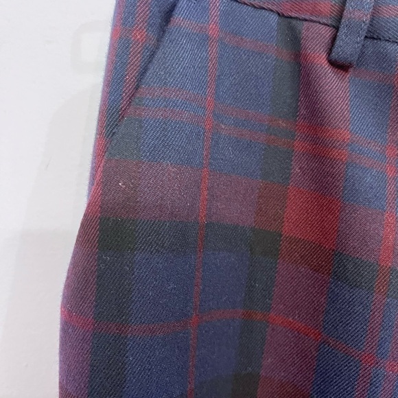 Scotch & Soda Check Wide Leg Ankle Pants - Picture 2 of 12